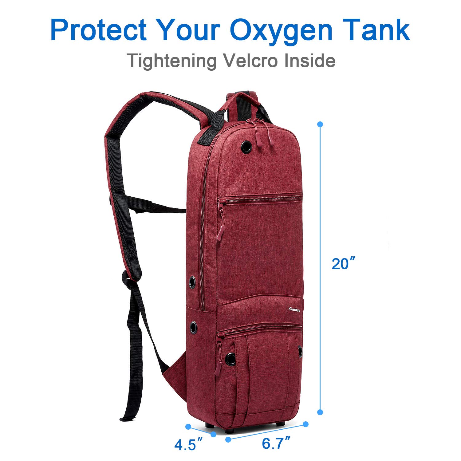 Buy iGuerburn Upgrade Backpack for D Oxygen Tank Portable Oxygen
