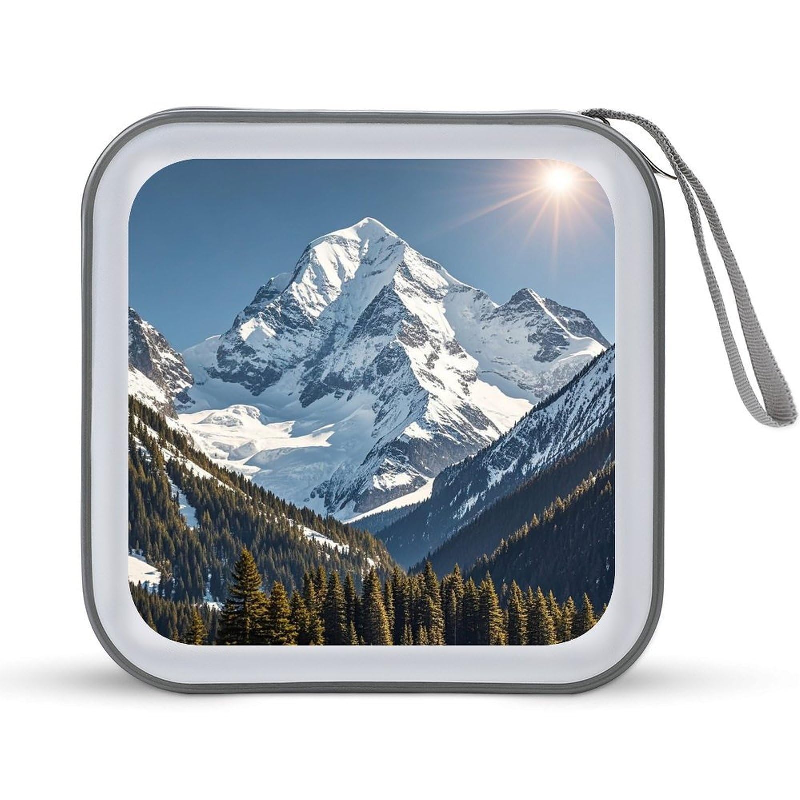 Bolsa de almacenamiento grande para 40 CD y DVD portátil con asa