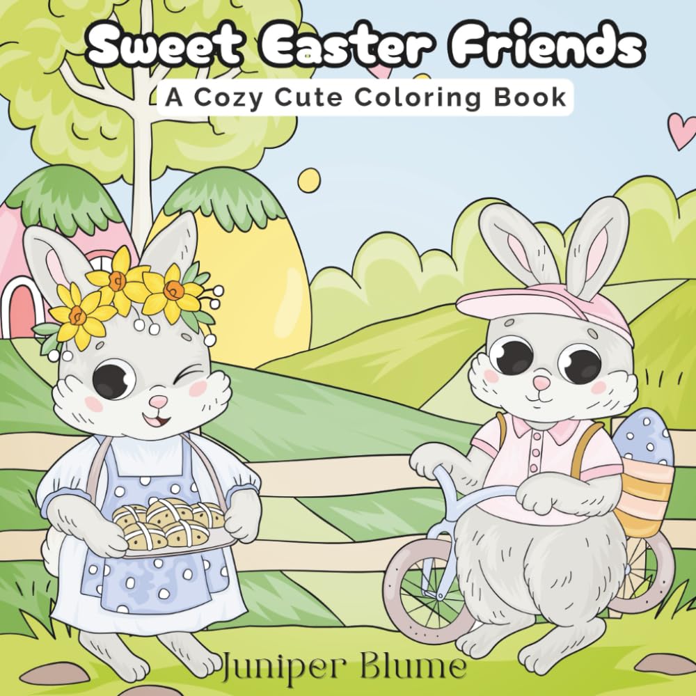 Sweet Easter Friends: A Cozy Cute Coloring Book