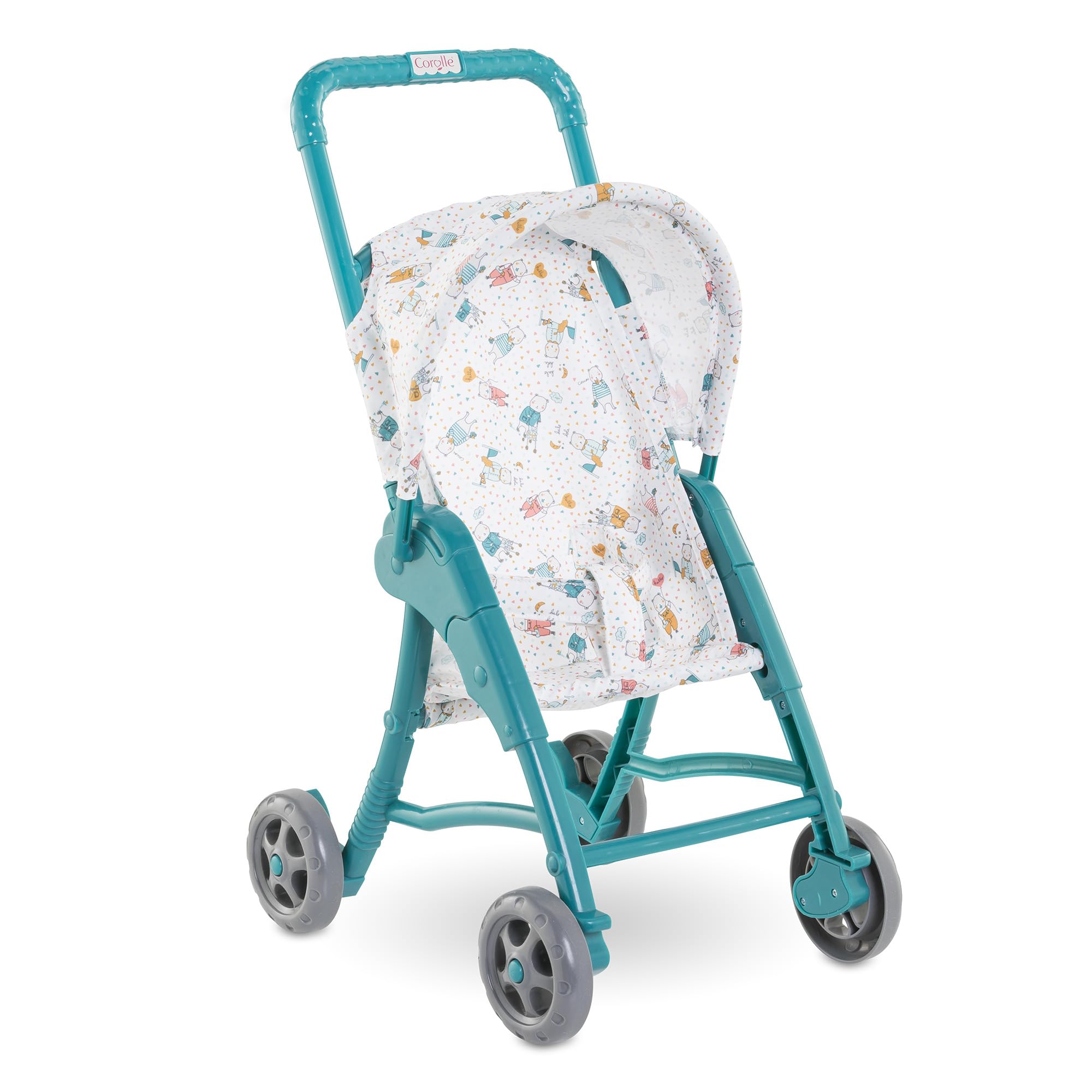 Corolle - Poussette Oursons, Accessoire, pour Poupon 30cm, dès 18 Mois, 9000111000