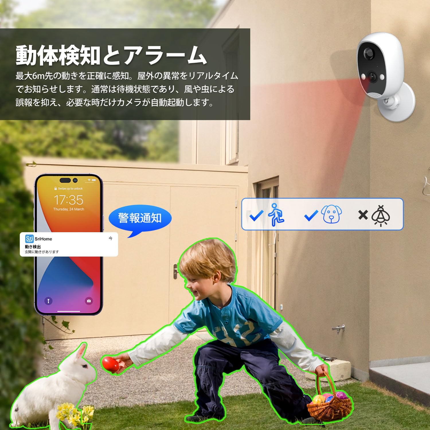 Amazon.co.jp: 【100％無線・400万画素・単独使用不可】ACEMO 防犯