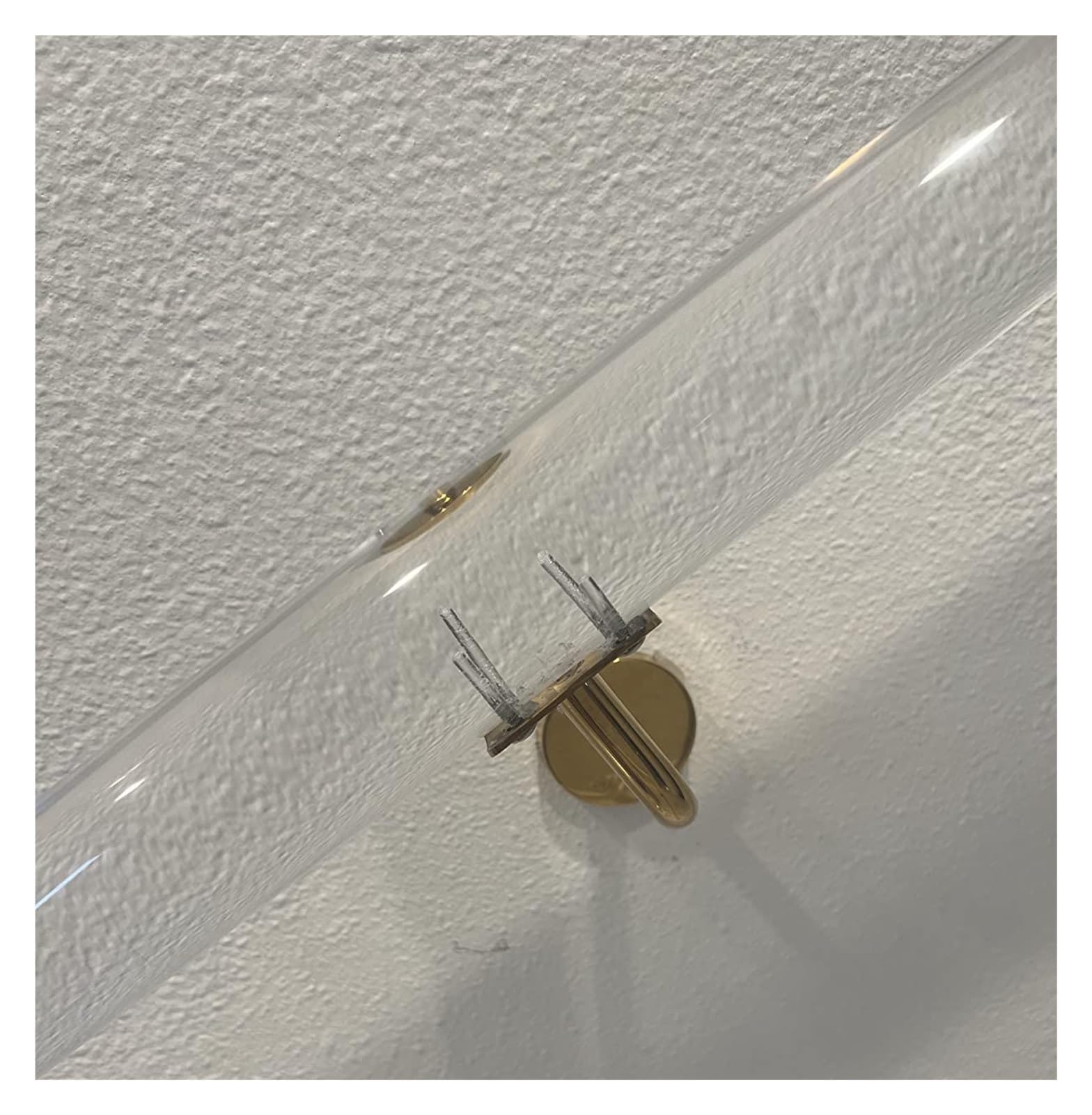Custom C - Kit de barandilla acrílica antideslizante de 50 cm a 700 cm, montaje en pared para un hogar seguro y resbaladizo
