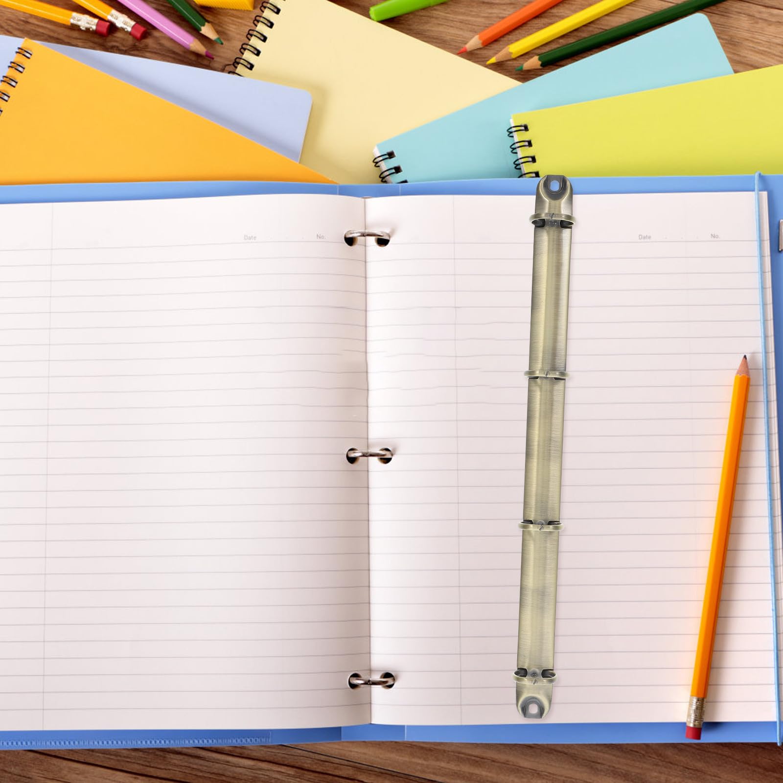 10 Pièces Classeur à Anneaux Métallique DIY à 4 pour Reliure