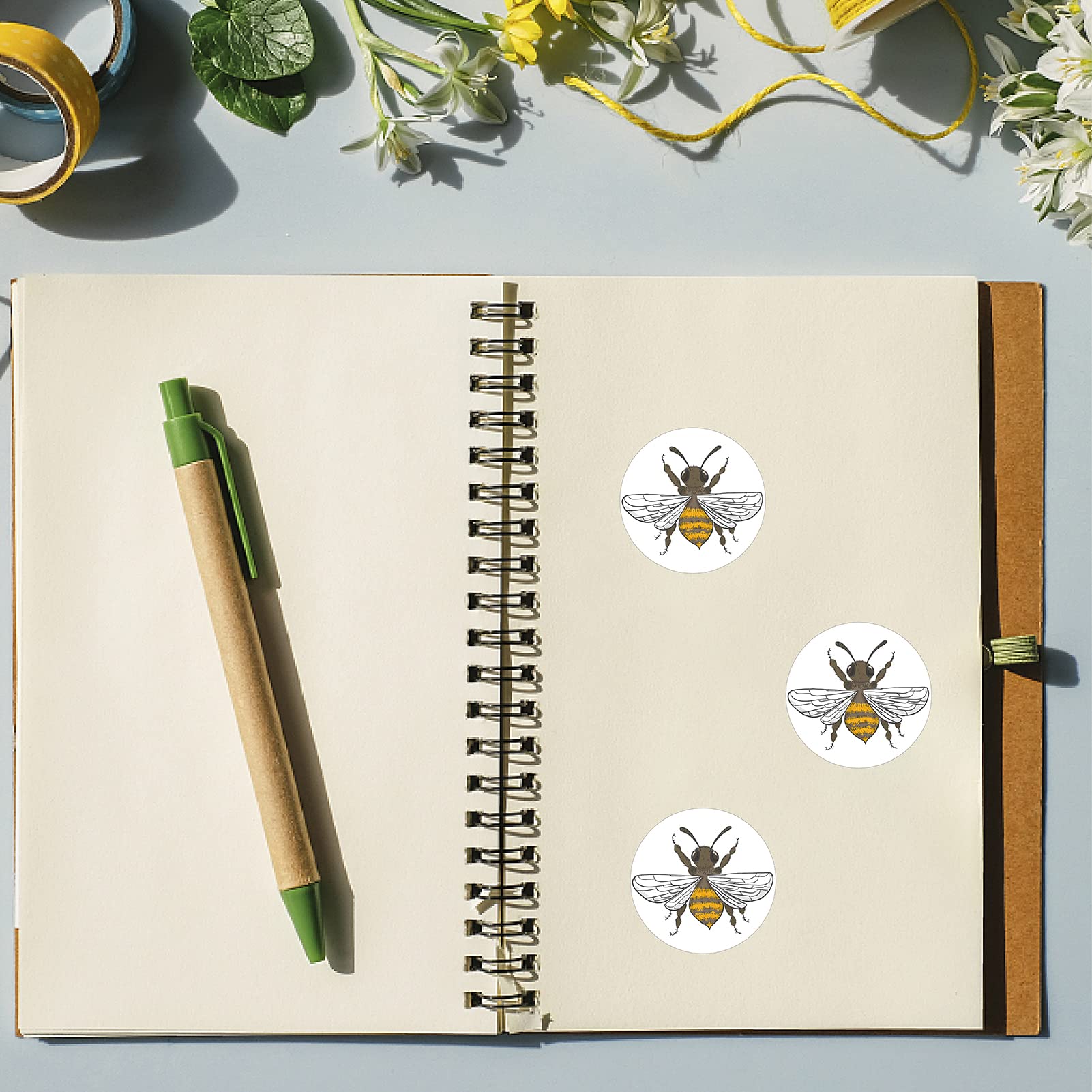 CREATCABIN 128 pz Adesivi Lupo Animali Planner Adesivo Autoadesivo
