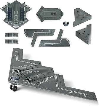 1/200 B-2 Stealth Bomber Model Kit, Military Replica with Movable Landing Gear for Collection & Display