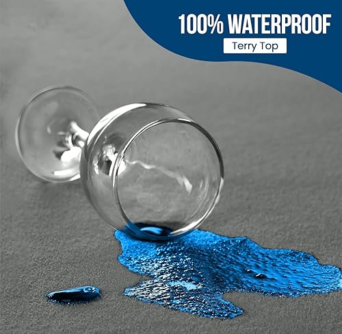 Miniatura 2 de Utopia Bedding - Protector de colchón impermeable tamaño king, funda de colchón de terry premium de 200 GSM, cubierta de cama suave y transpirable