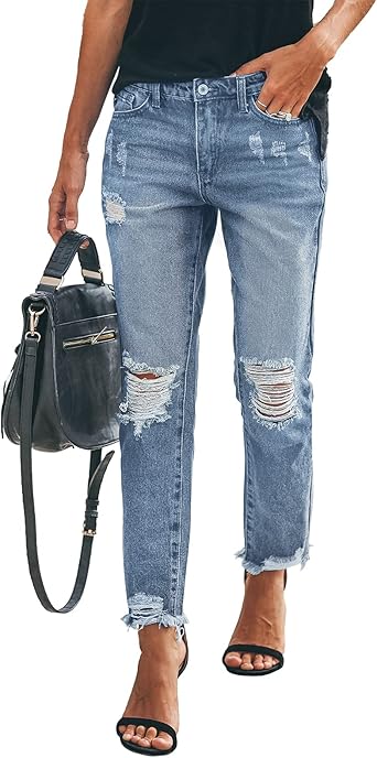 Vaqueros deshilachados Clearance