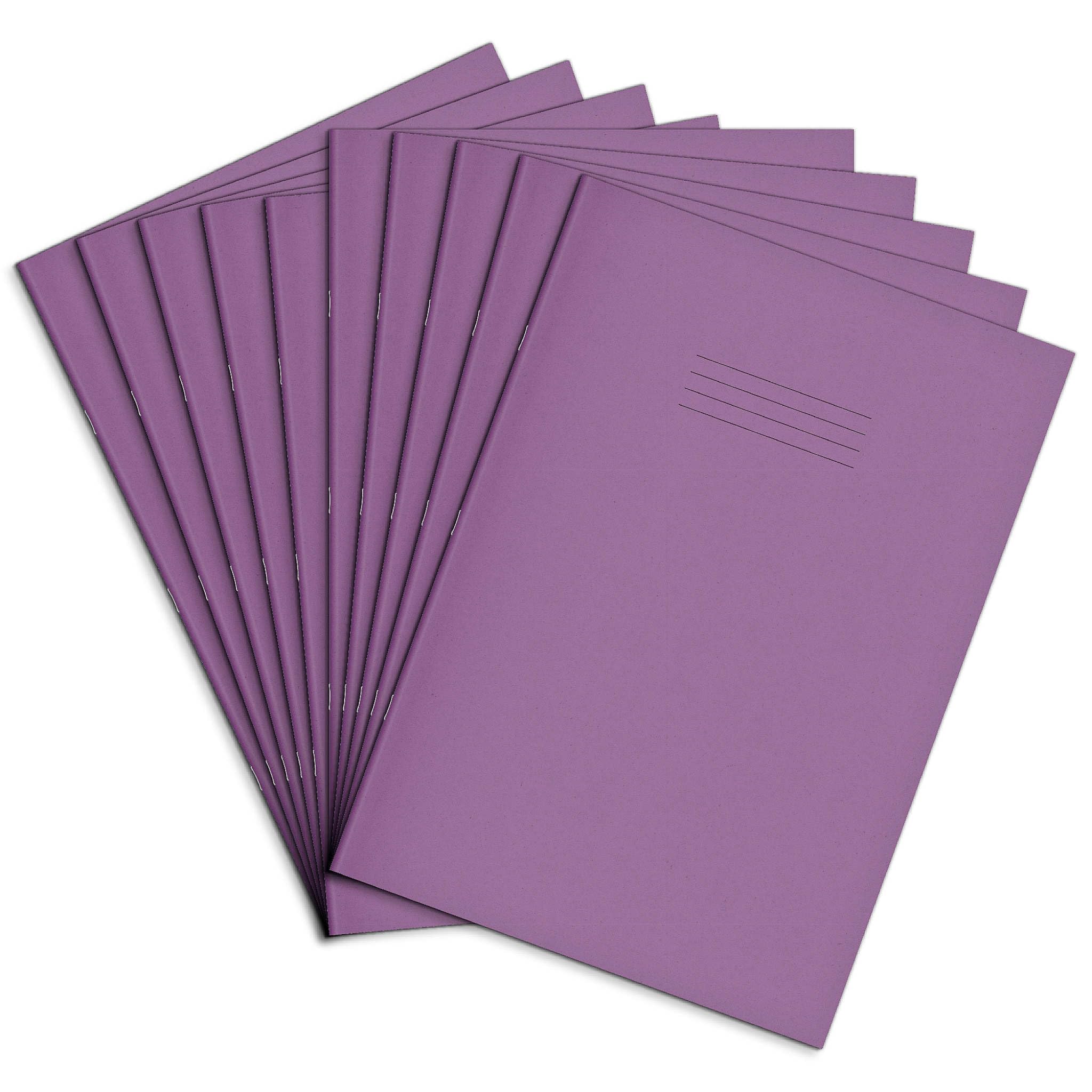 Rhino Oversized Exercise Books, 48-Page/Blank Paper Notebook, 50-Pack, 13 x 9 Writing Book, Office & School Stationery Supplies, Purple โ image 1