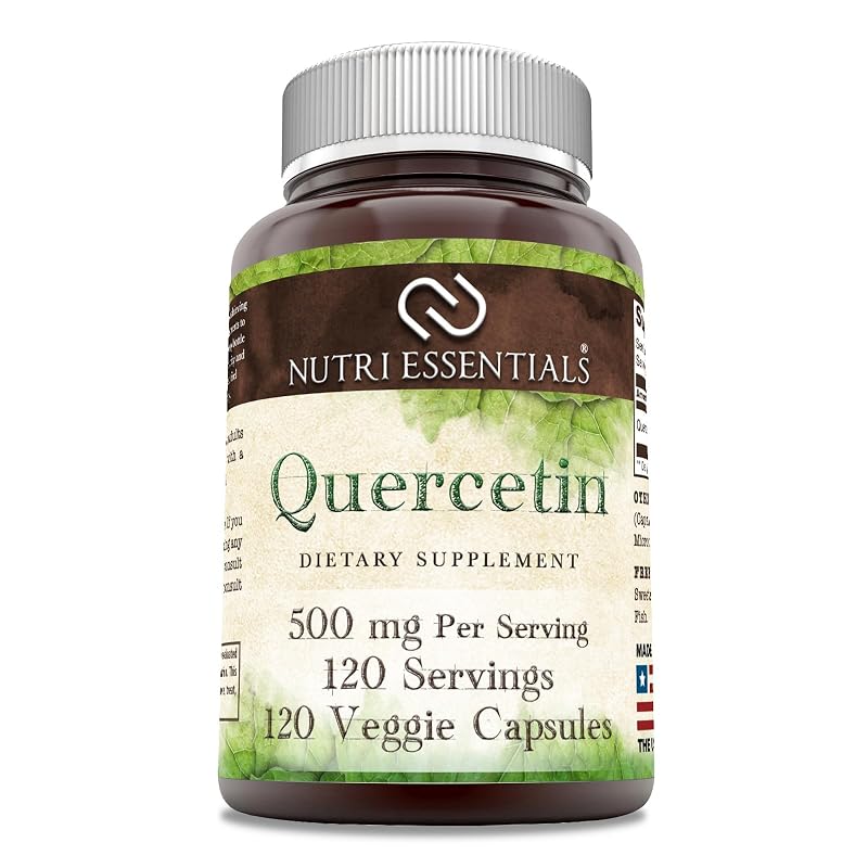 Nutri Essentials Suplemento de Quercetina 500 mg 120 cápsulas vegetais