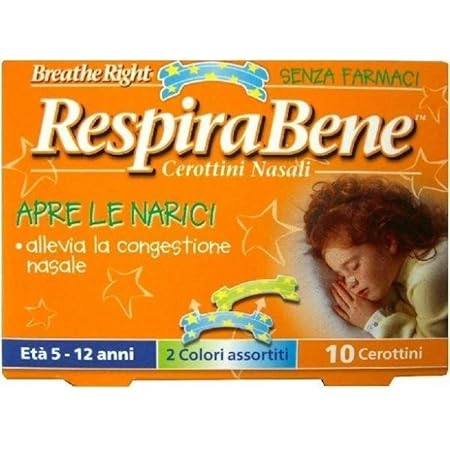 Respira Bene 10 Cerottini Nasali Bambini Amazon It Prima Infanzia