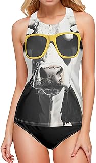Parte superior de tankini para mujer, color liso, heliotropo, parte superior de natación para mujer, camiseta de natación para mujer con brasier integrado
