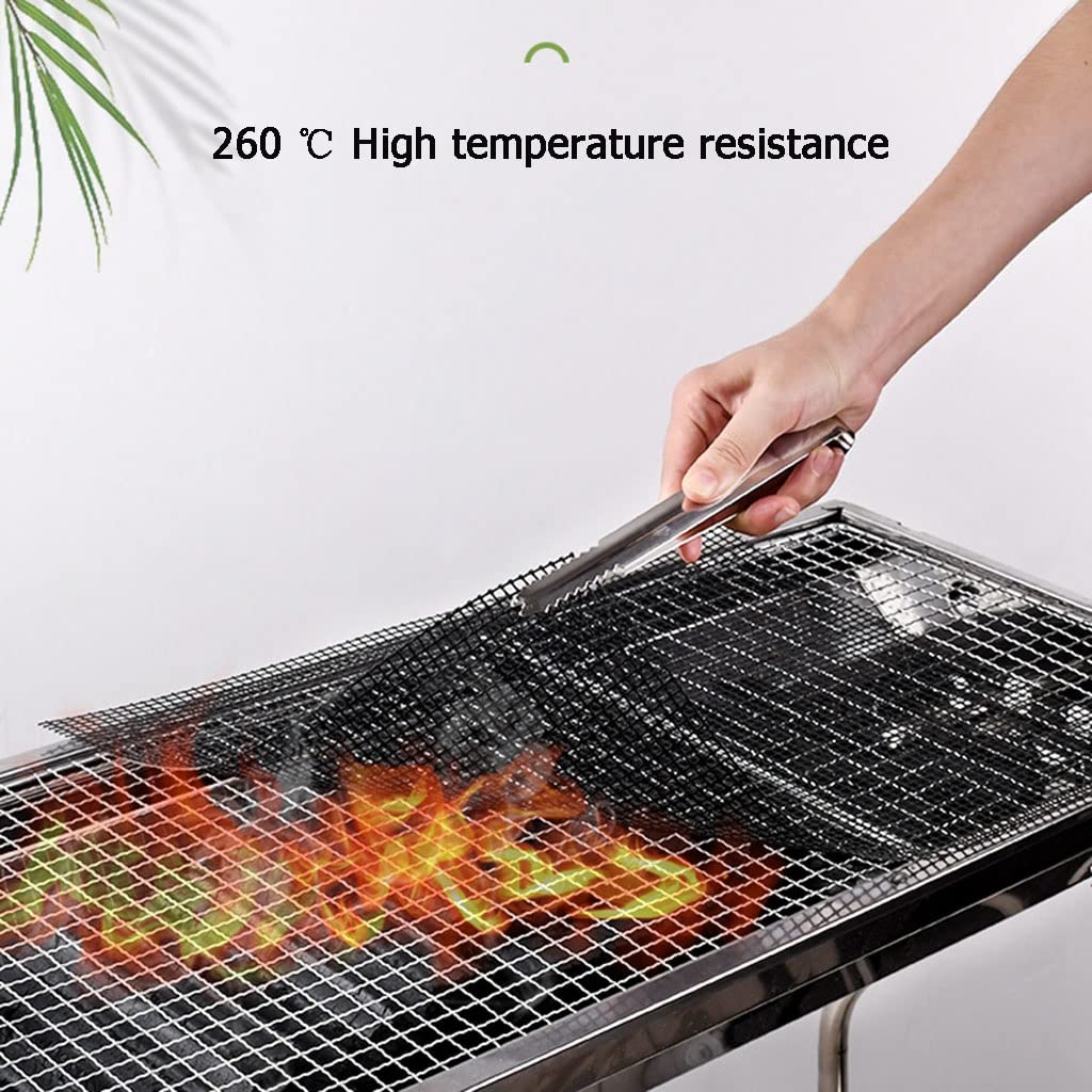 Juego de 5 Teflón Malla Antiadherente Antiadherente Plancha Barbacoa Revestimiento para Horno Resistente Reutilizable Salvamanteles para Gas, Carbón (Color : Style1)