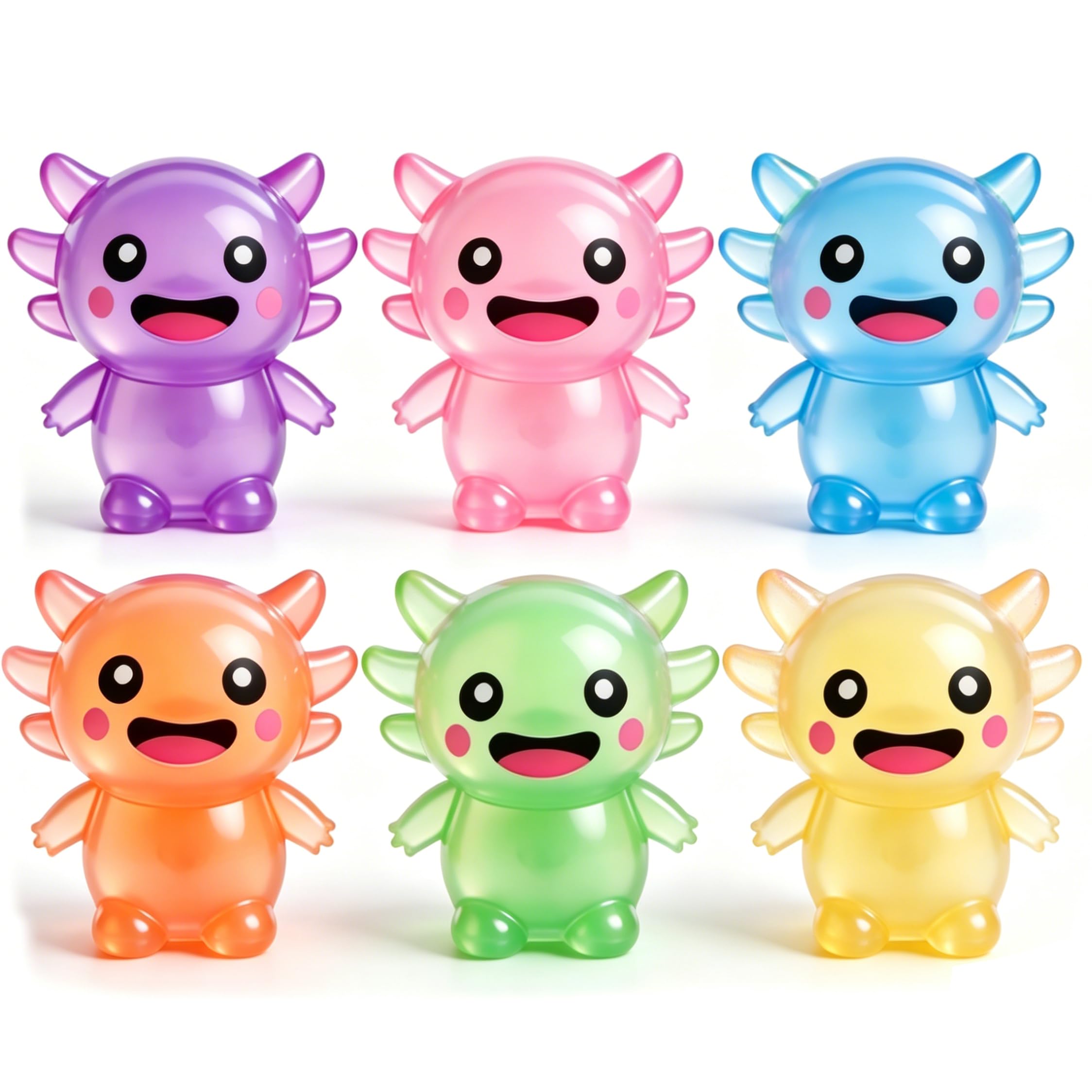 Cute Squishy Stress Balls - Bulk Party Favors -6 Cute Squishy Stress Balls - Bulk Party Favors -6
