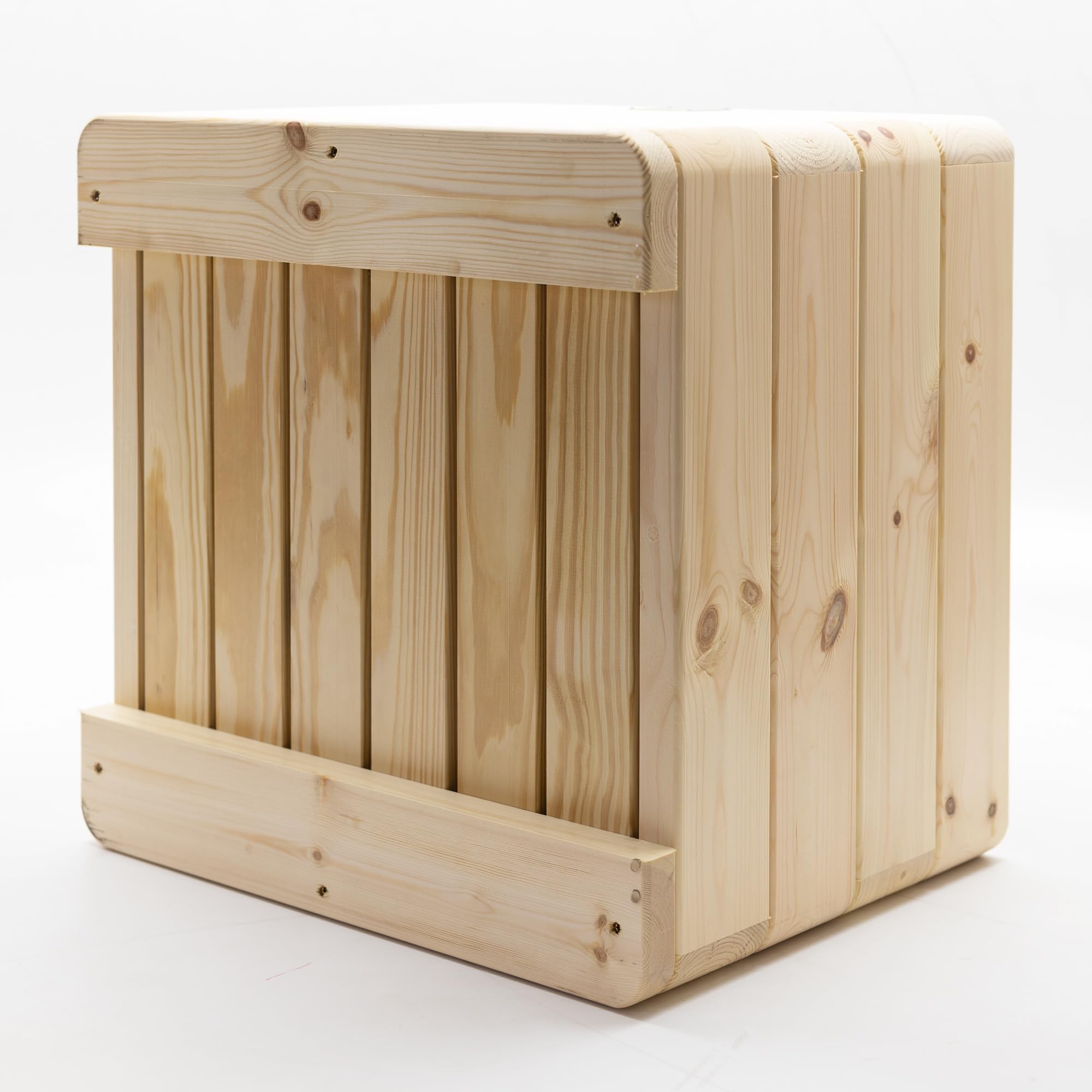 Premium Pflanzkasten Dona mit Rollen 50 x 50 x 46 cm Massivholz