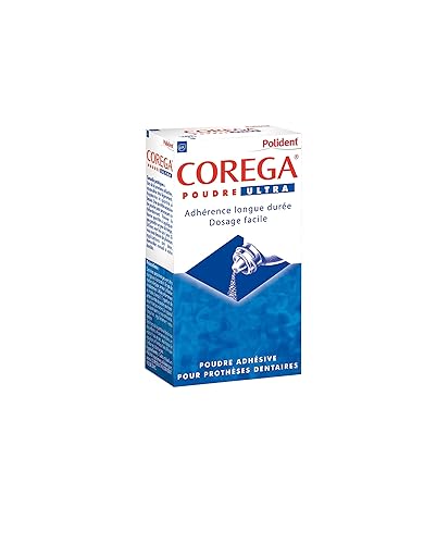 Polident Corega Poudre Ultra calcomanía en polvo para dentaduras postizas 40g por polident Corega