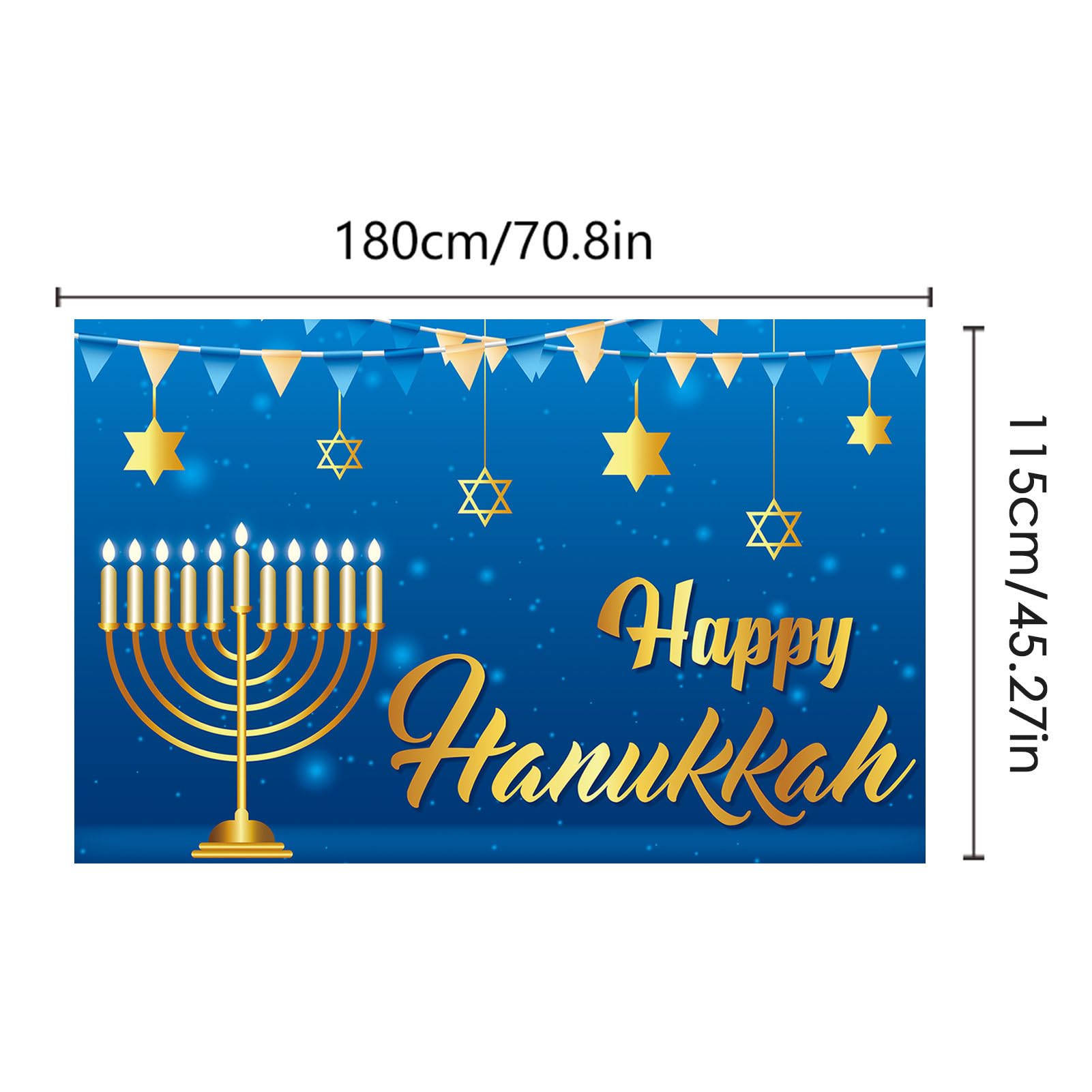 Décorations De Hanoukka 2020 Bannière De Thème Happy Hanukkah