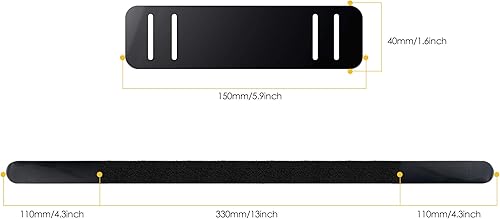 Miniatura 6 de Epessa Hoverboard - Juego de correas de fijación de asiento con protectores, correas de repuesto antidesgaste para Go Cart Hovercart, correas