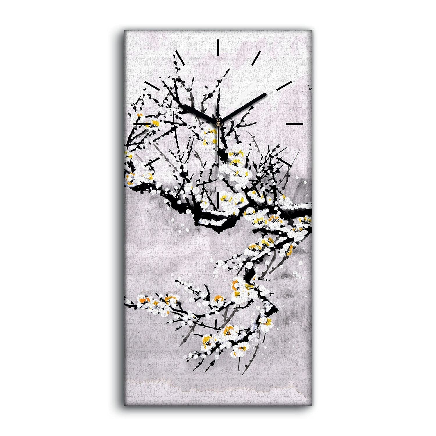 Horloge sur Toile Silencieuse sans Tic-Tac - Art Mural 30x60