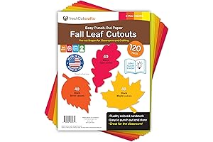 Fall Leaf Paper Cutouts: Enchanting Autumn Decor and Learning Tool