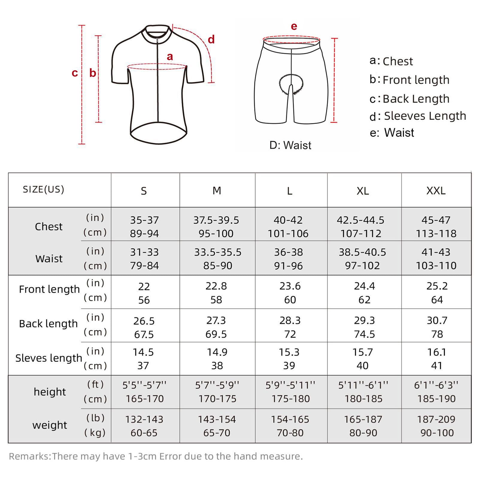Lixada Uomini MTB Abbigliamento Ciclismo Set Tuta Traspirante Quick Dry Manica Corta Camicia Equitazione con Gel Ispessimento Pantaloncini MTB Abbigliamento Set