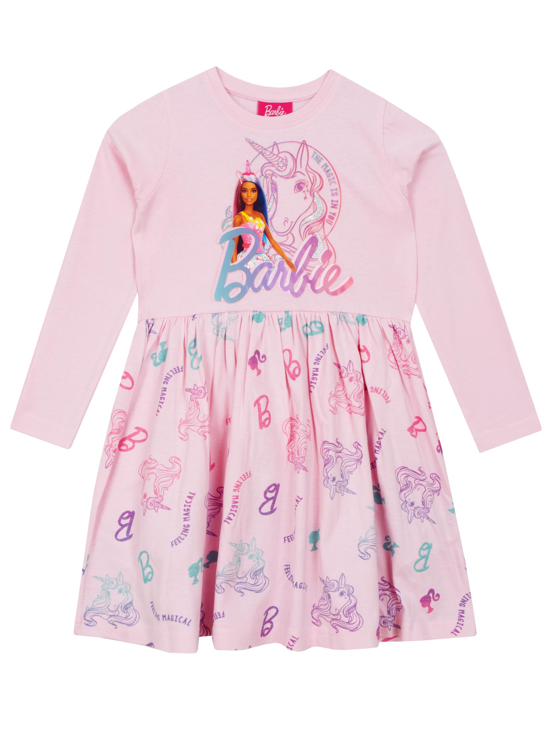 Barbie Kleidung | Einhorn Kleid Für Madchen | Glitzer Kleid Mädchen