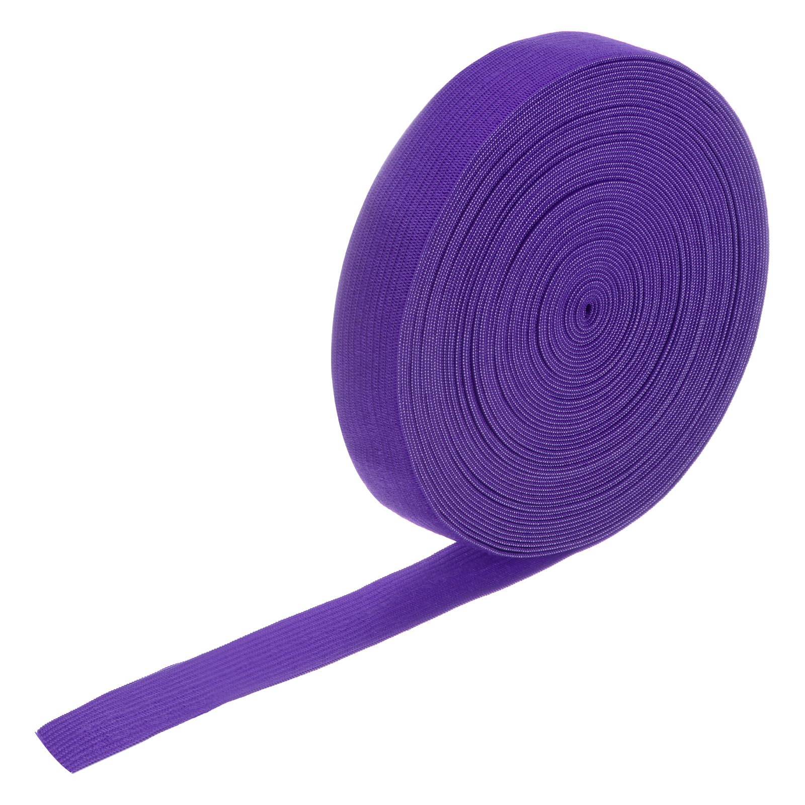 M METERXITY Elastic Bands for Sewing, 0.8 Inch 11 Yards Roll of High Elasticity Knit Elastic Spool, Elastic for Sewing Waistband/Wigs/Pants/Crafts DIY Gift Stretchy Ribbon [Purple] — image 1