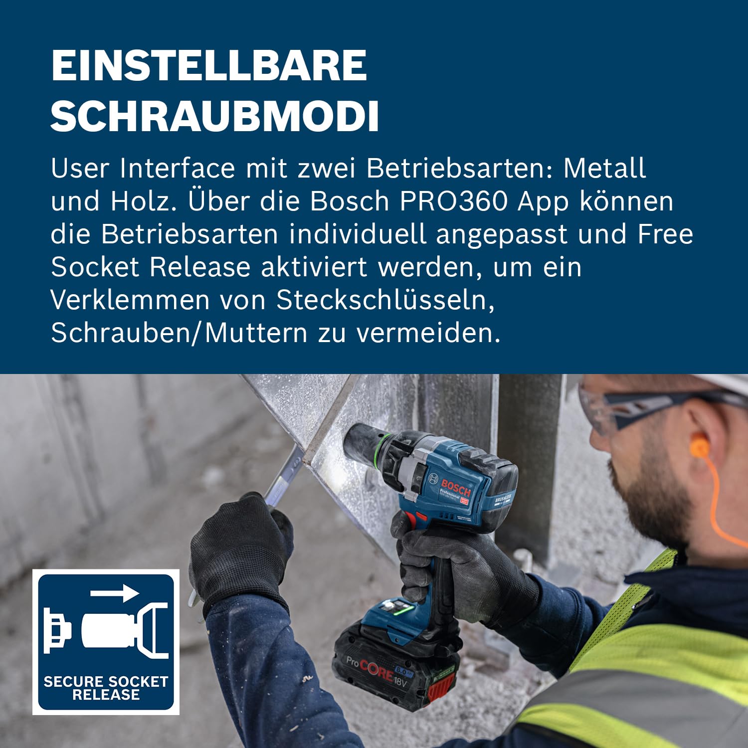 Bosch Professional 18V System Akku-Drehschlagschrauber GDS 18V-750 C (inkl. Connectivity-Modul GCY42, L-BOXX)