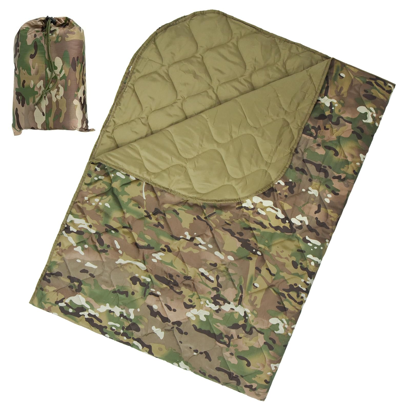 YROHGKPN Multiuse Outdoor Blanket Watertight Poncho for Outdoor Camp, Quilt Wearable Light Weight Picnics Mat with Carry Bag Light Weight Picnics Mat