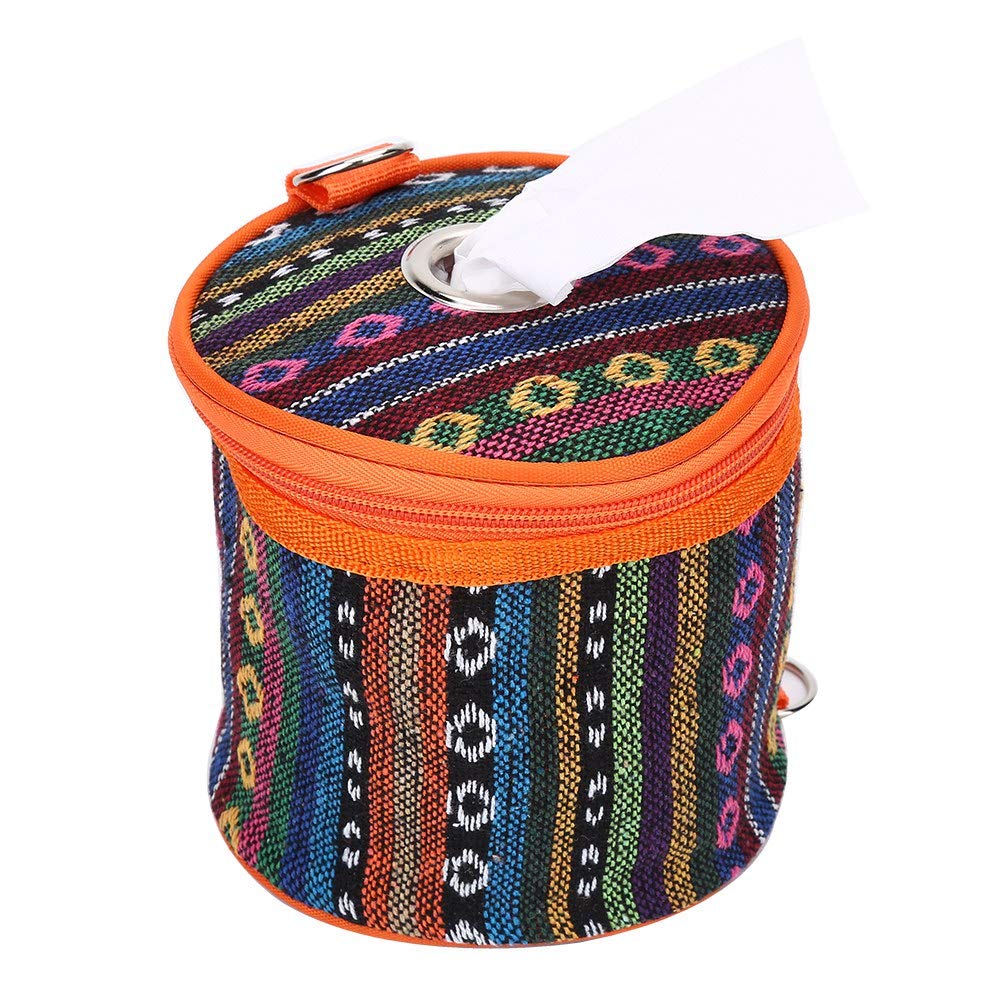 Bnineteenteam Camping Toilet Paper Holder,Outdoor Tissue Holder Portable Tissue Storage Holder with Hook for Camping Hiking