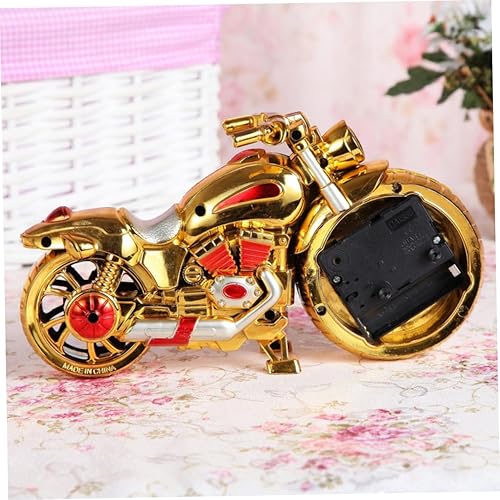 Miniatura 6 de IMIKEYA Reloj para niños, mesa de motocicleta, figura de motocicleta, decoración de regalo, modelo de motocicleta, alarma de despertador, alarma de