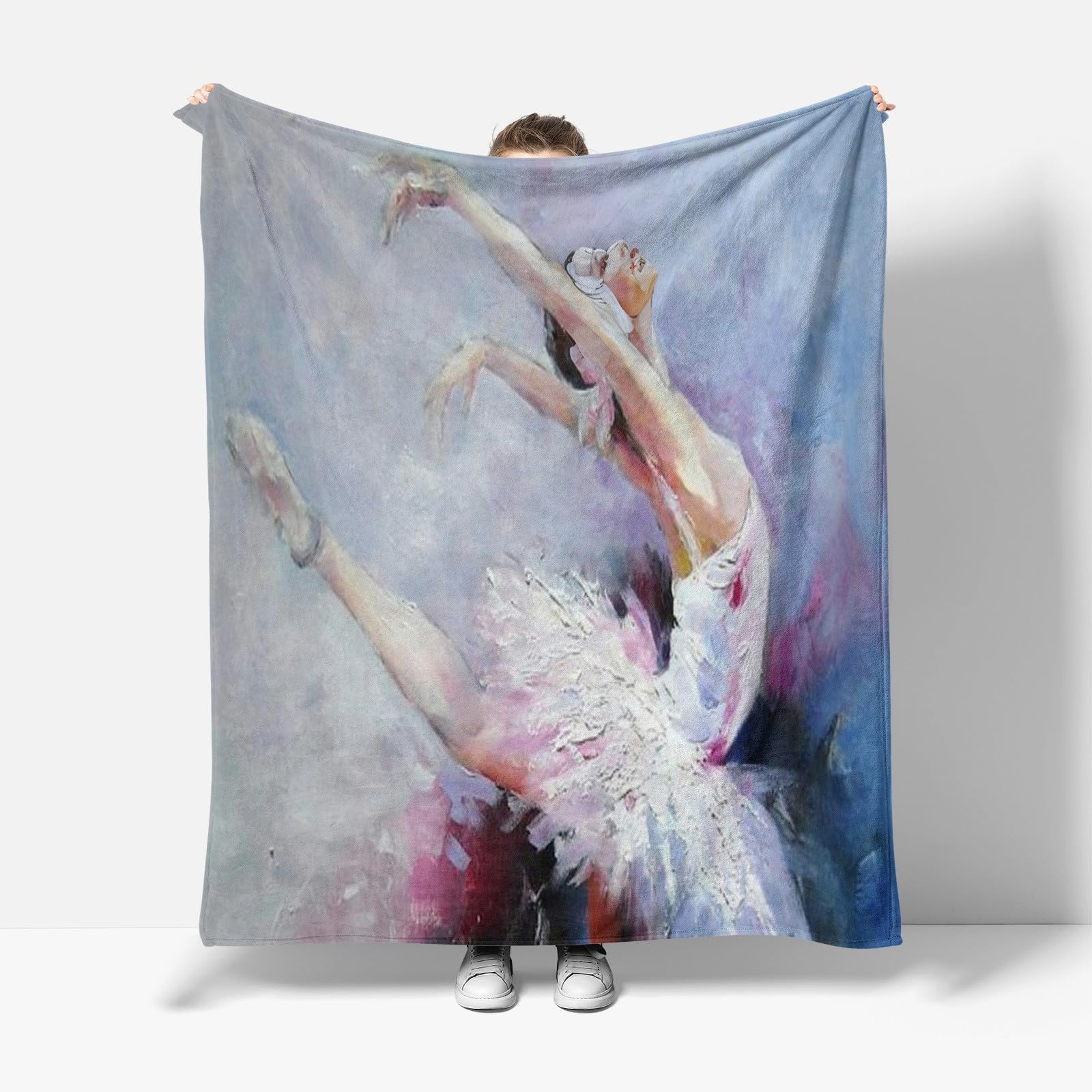 Roses Garden Fleecedecke – Ballerina-Tänzerin Design, 101,6 X 127 Cm, Superweiche Mikrofaser, Für Bett & Couch