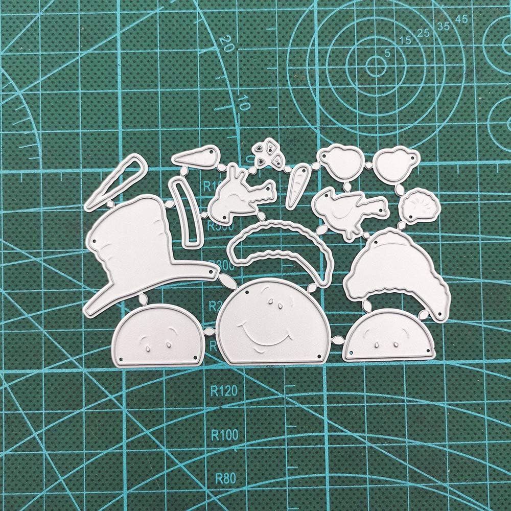 Snowman Bird Cutting Dies for Card Making,Little Girl Metal Die Cuts Embossing Stencil for Scrapbooking DIY Album Paper Cards Art Craft : Arts, Crafts & Sewing