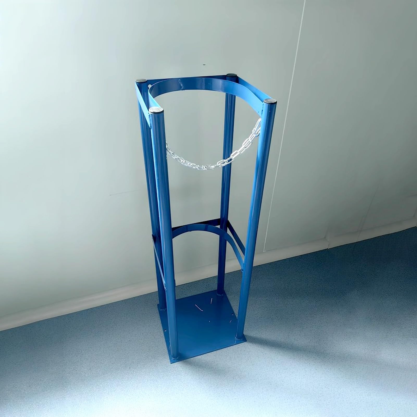 GHHVFEC Oxygen cylinder rack,Oxygen Tank Holder & Nitrogen Bottle Stand, Durable Welding Gas Cylinder Bracket, Argon Gas Tank Storage for School, Laboratory, Hospital (W-18cm / 7.1")