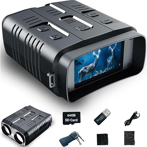 HALCONTORNO Night Vision Goggles - Night Vision Binoculars for Adults Military Grade, 4K Video with Sound, Hunting Gifts for Men, Binoculars for HALCONTORNO Night Vision Goggles - Night Vision Binoculars for Adults Military Grade, 4K Video with Sound, Hunting Gifts for Men, Binoculars for