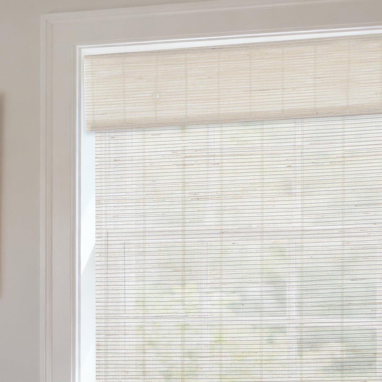WindowLady No Drill Bamboo Roman Shades