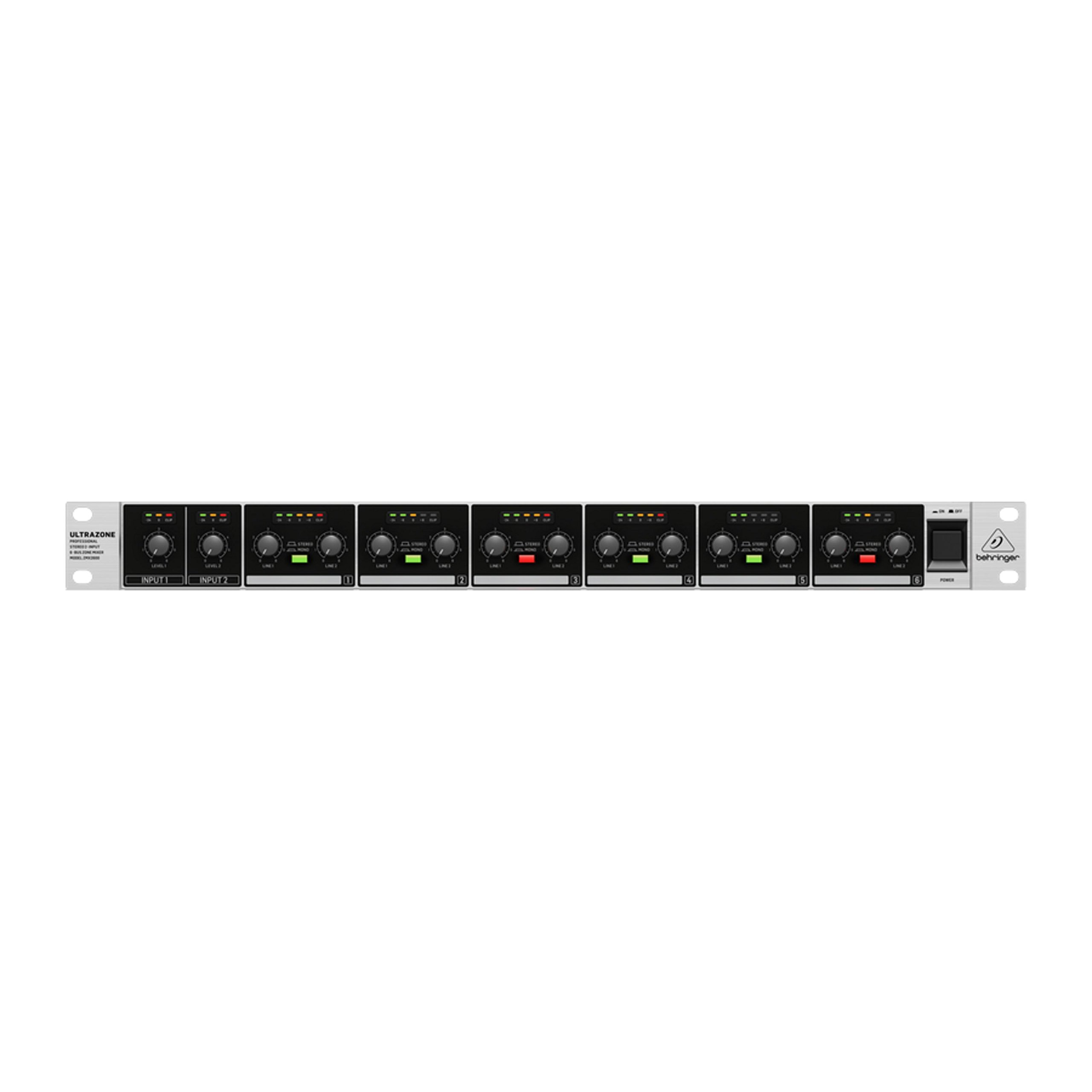 Behringer ZMX2600 Ultrazone Professional Stereo 2-Input 6-Bus Zone