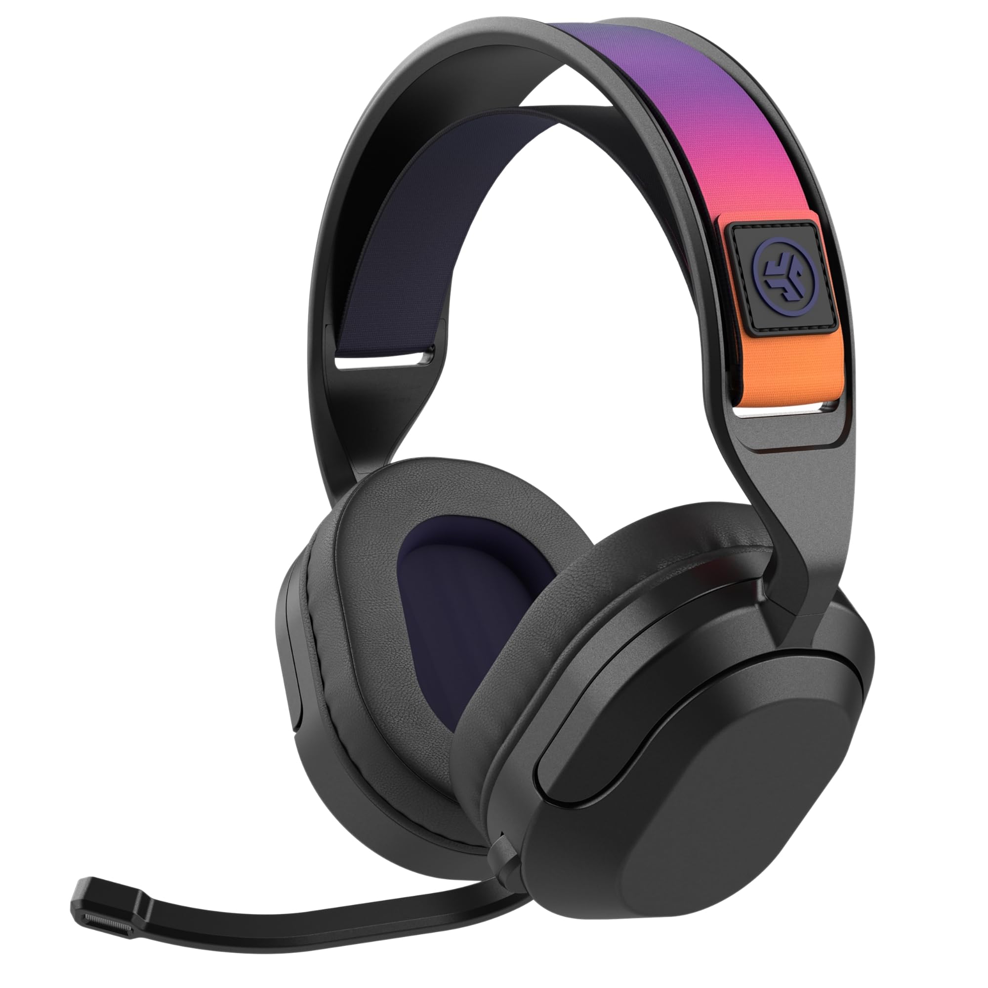 JLab Nightfall Auriculares Gaming Inalámbricos Over-Ear - Auriculares Gaming con Micrófono para PC/PlayStation/Nintendo Switch - Controlador de 50mm, Almohadillas de Espuma Cloud