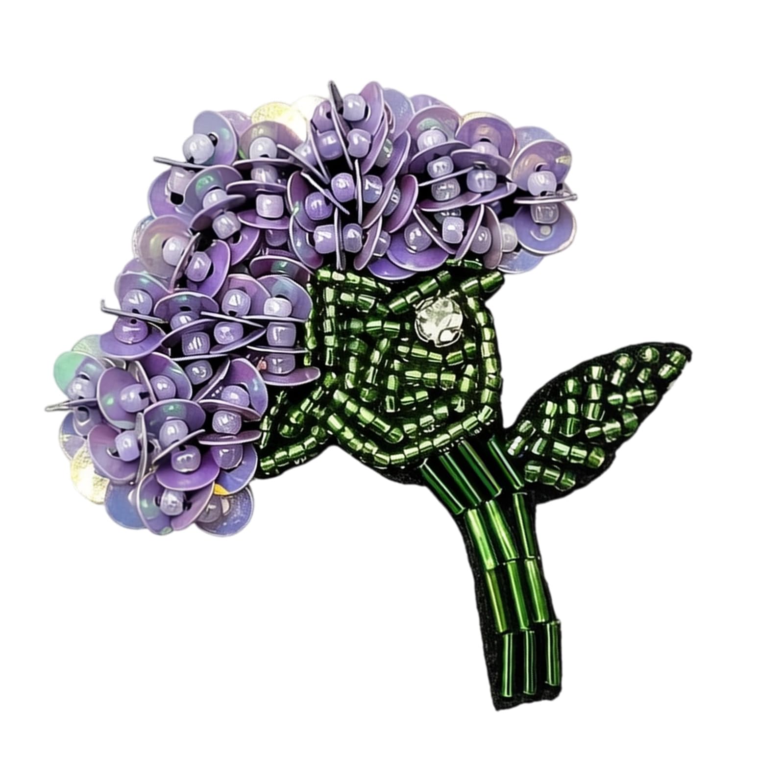 Hand Sew Floral Applique for Dresses Jackets and Bags, Beaded Flower Embroidery Accent for Sewing Embellishment Beaded Flower Applique Floral Embroidery Accent Clothes Bags Hats Costume Trim Sewing