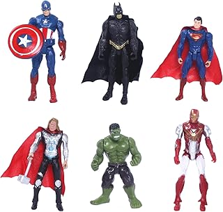 Superheroes Birthday Decoration Super Hero Car Dashboard Superhero Characters Figures Marvel Cake Figure Toppers Superhero Figurine Cake Avengers Decorative Figures The Avengers Action Figure