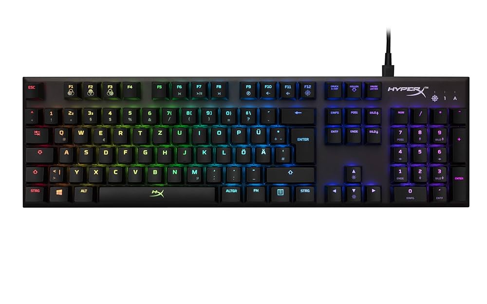 HyperX Alloy FPS RGB ゲーミングキーボード   Kailh Silver ゲーマー向け USB充電ポート LEDバックライト  HX-KB1SS2-US Amazon.co.jp: HyperX Alloy FPS RGB ゲーミングキーボード