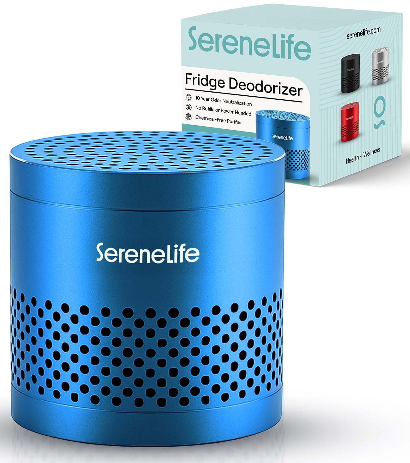SereneLife Fridge Deodoriser Pod – Natural Odour Eliminator for Refrigerators, Freezers, Cupboards, Shoes & Cars, Lasts Up to 10 Years