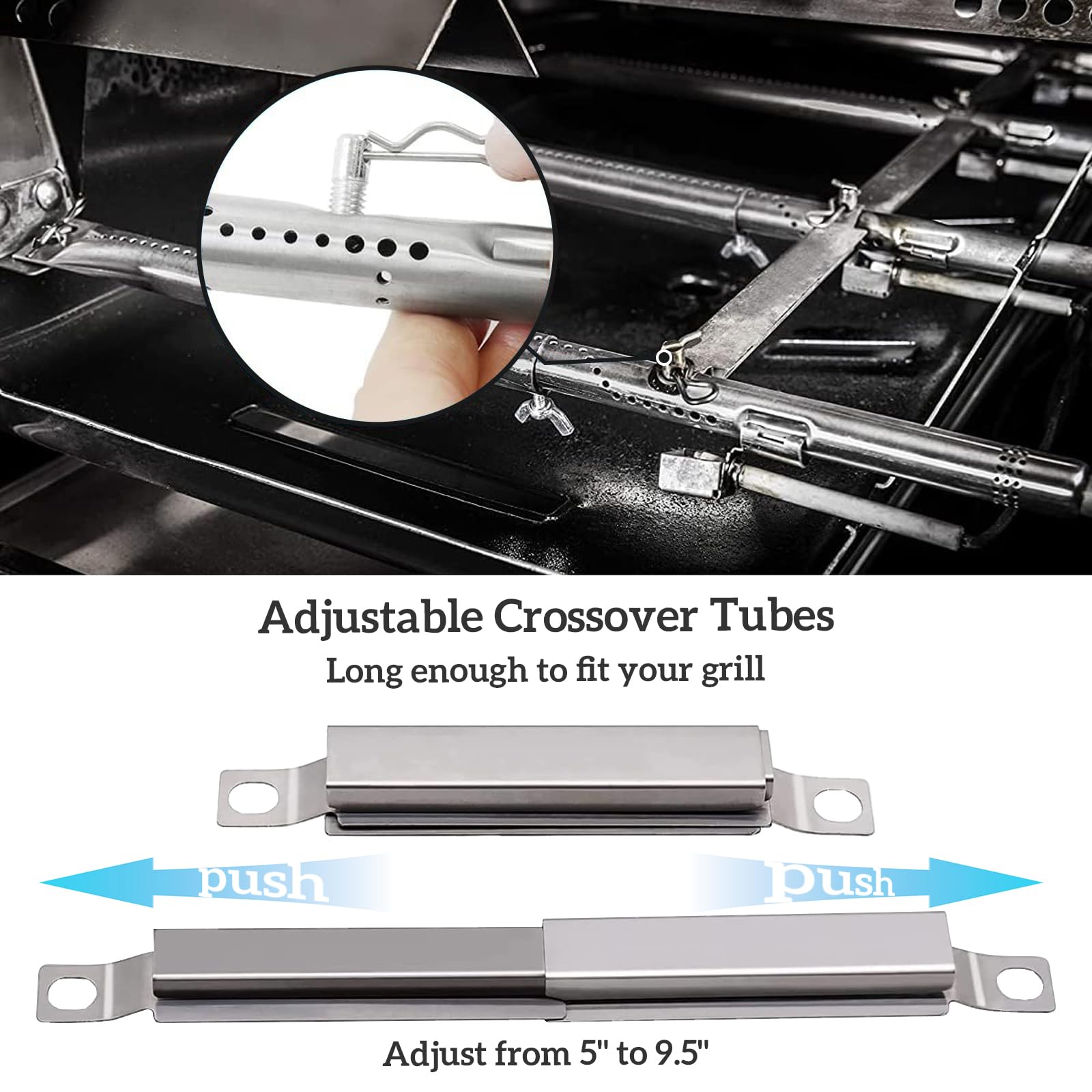 Parti di ricambio per barbecue Charbroil Performance 475 4 Burner 463347017 463361017 463673017 463376217 463342119 463376018P2 G470-00004-w1 Piastre termiche, Burer. Ners, Carryover Tubes &