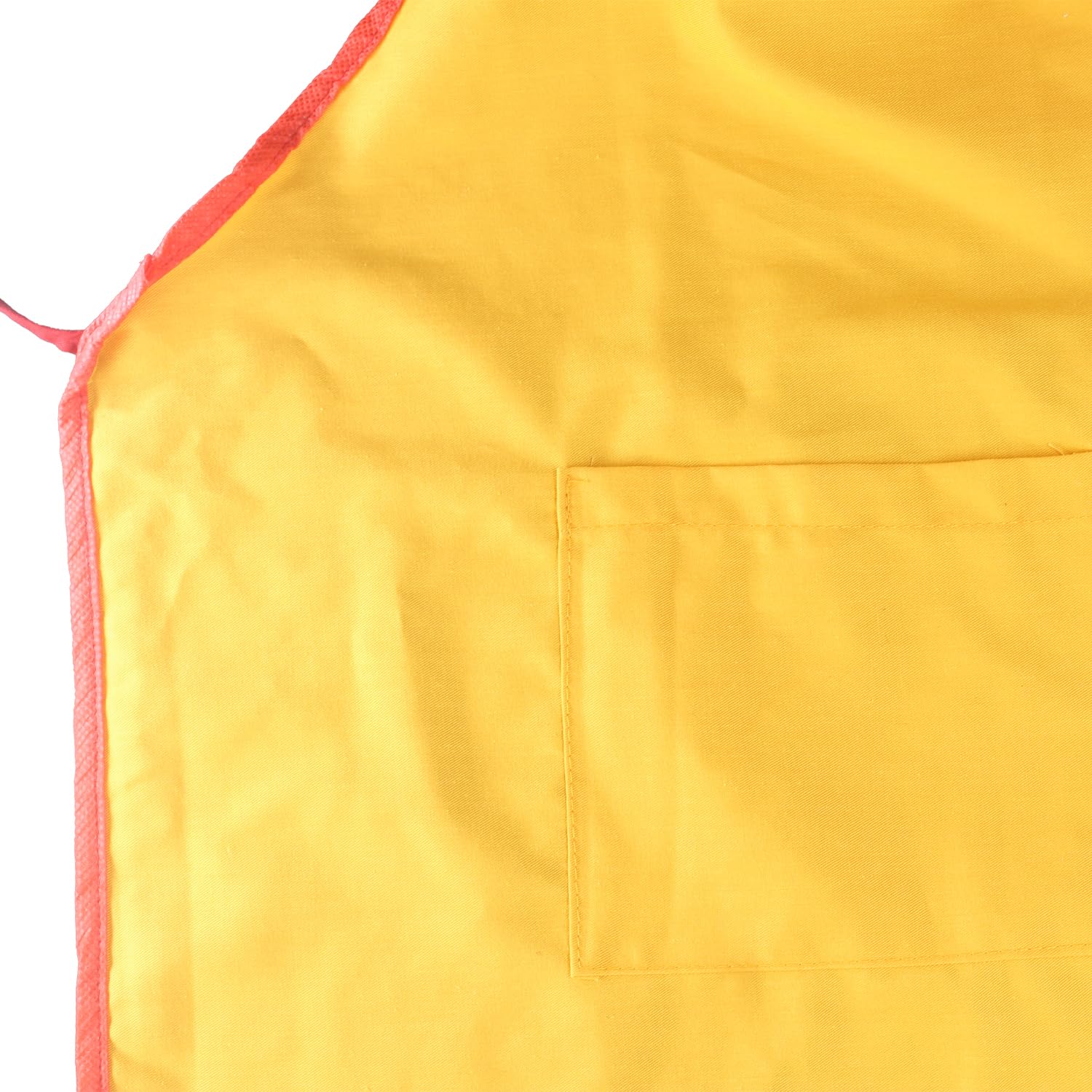 adhyah TrendyUniform 100% Cotton Aprons Kids Apron with Pocket Children Chef Apron for Cooking Baking Painting (S: 3-10 Years) Orange 2