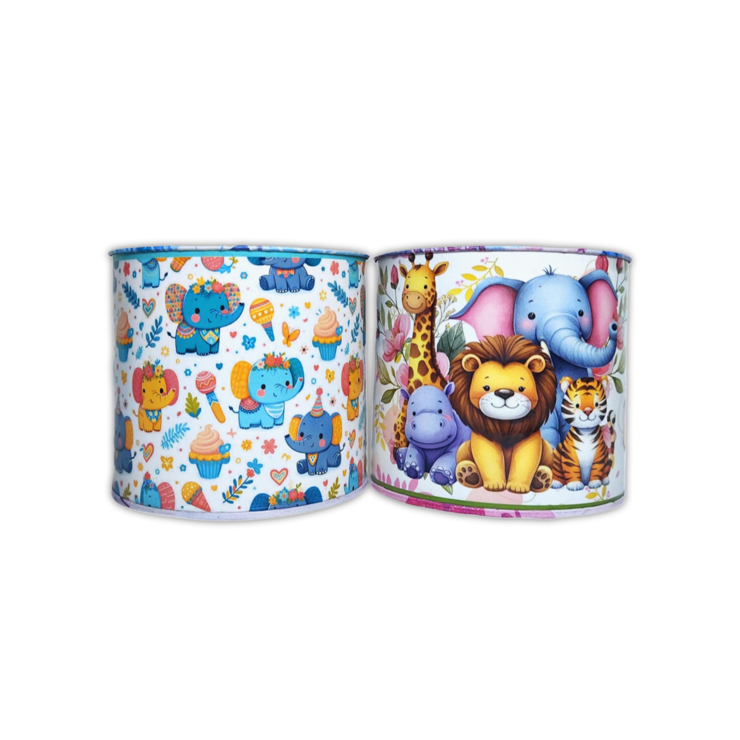 AYLA World Piggy Bank Money Box for Kids (Pack of 2), Multicolor Mixed Design, Cardboard/Metal Hundi Age 5-12 Years, Birthday Return Gift for Boys and Girls, Best Gift for New Year, Christmas (2)-image-16