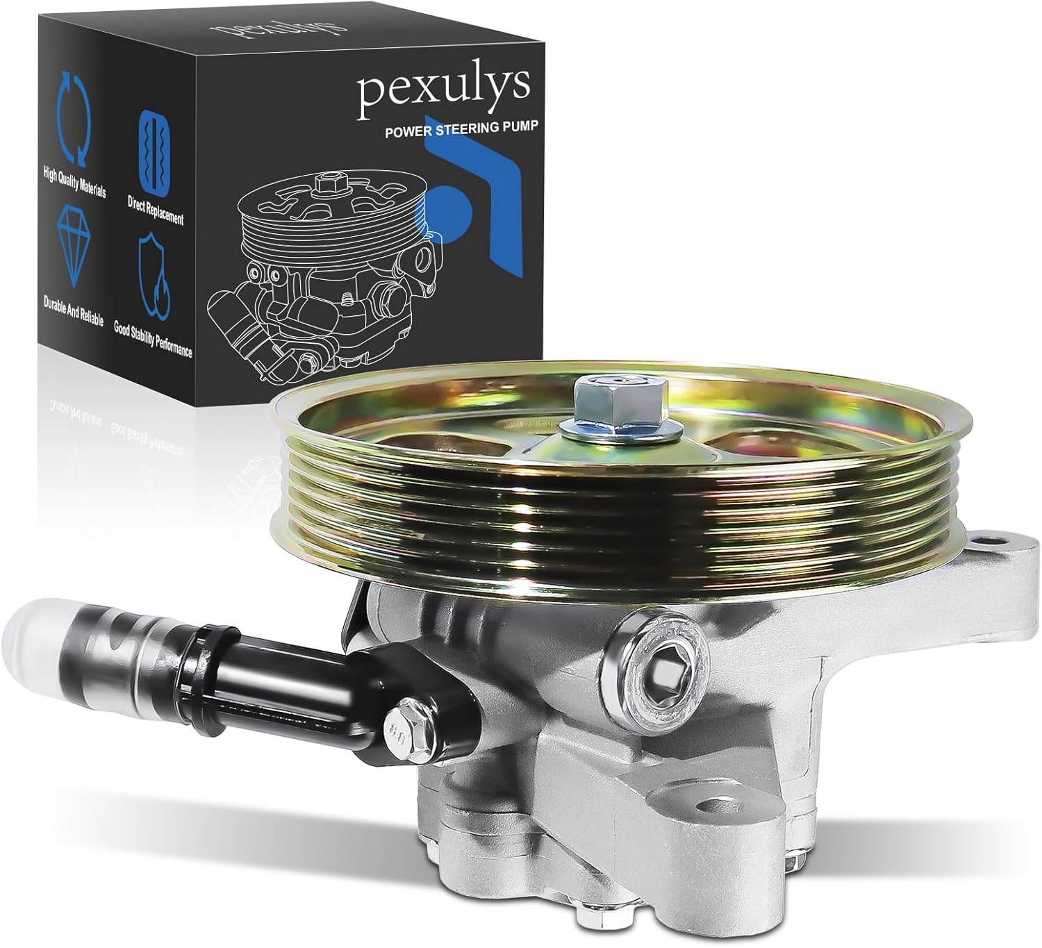 21-5441 Power Steering Pump with Pulley For Acura TL Base 3.2L V6 2004-2008, For Acura TL Type-S 3.5L V6 2007-2008, For Honda Pilot EX/EX-L/LX 3.5L 2005-2008, OE: 96-5441, 56110RDAA01