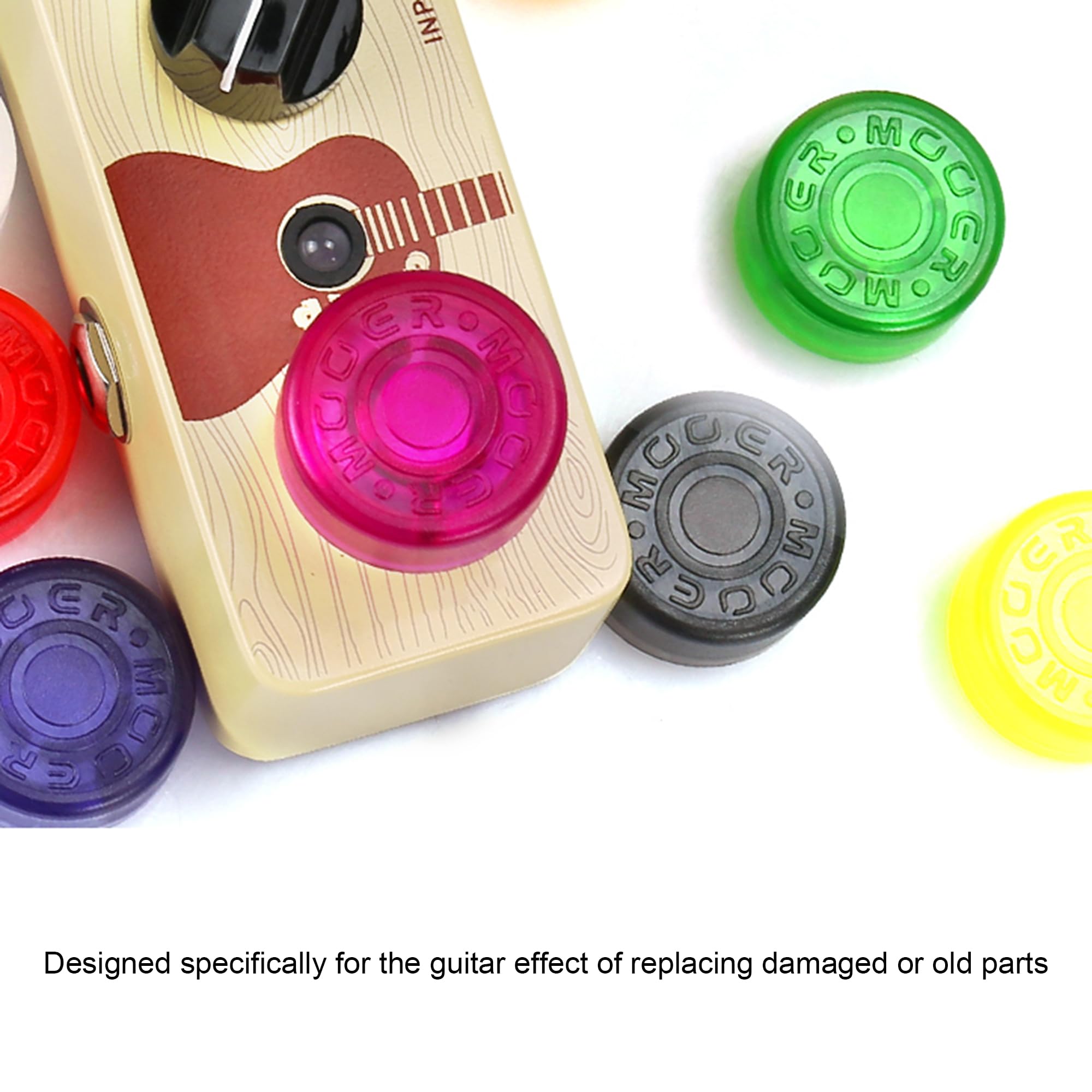 pedal knob cover Plastic Guitar Stomp Knobs Protector Cap Pack of 10 (Transparent White) : Musical Instruments Collaboration:false Alien Gear Holsters Shapeshift Color:Red/Blue Swirl trample come not so