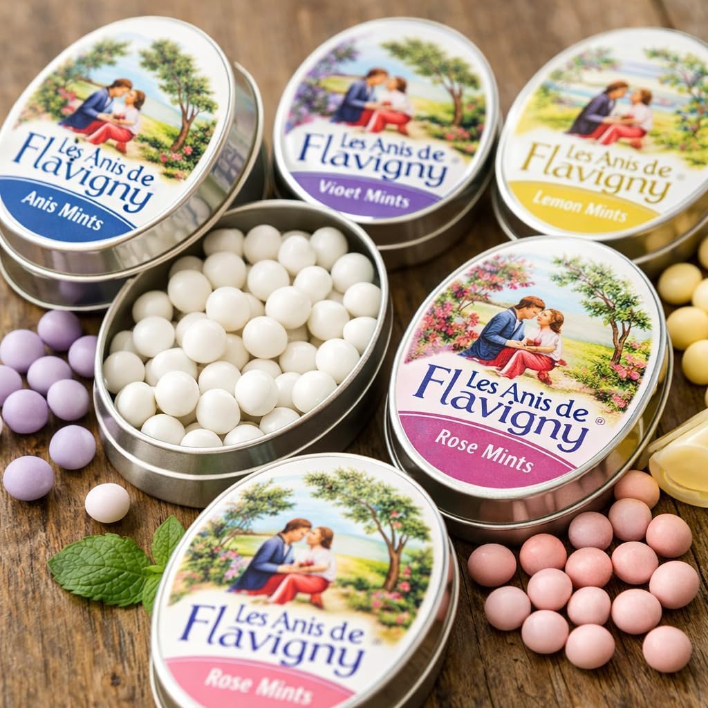 Amazon.com : Les Anis de Flavigny French Mints Candy – Rose Flavor