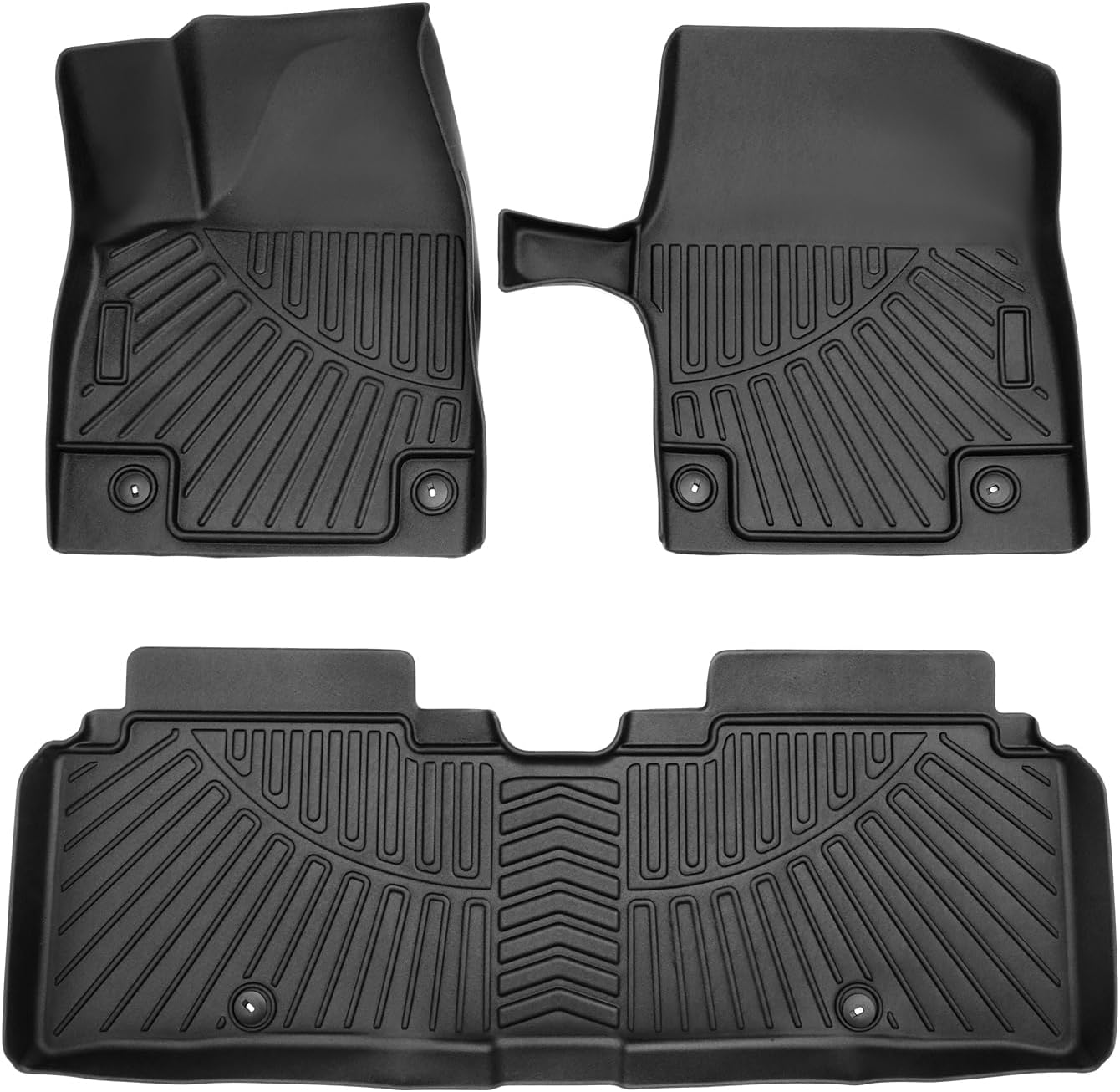 Custom Fit for Floor Mats Kia EV6 2026 2025 2024 2023 2022 All Weather Protection TPE Black Heavy Duty Non-Slip Waterproof 3D Car Mats Floor Liners Interior Replacement Automotive Accessories