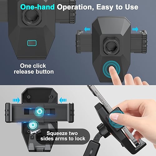 Miniatura 4 de Pletmin Soporte de teléfono para camión, soporte de teléfono resistente para parabrisas de tablero de camiones, compatible con todos los teléfonos