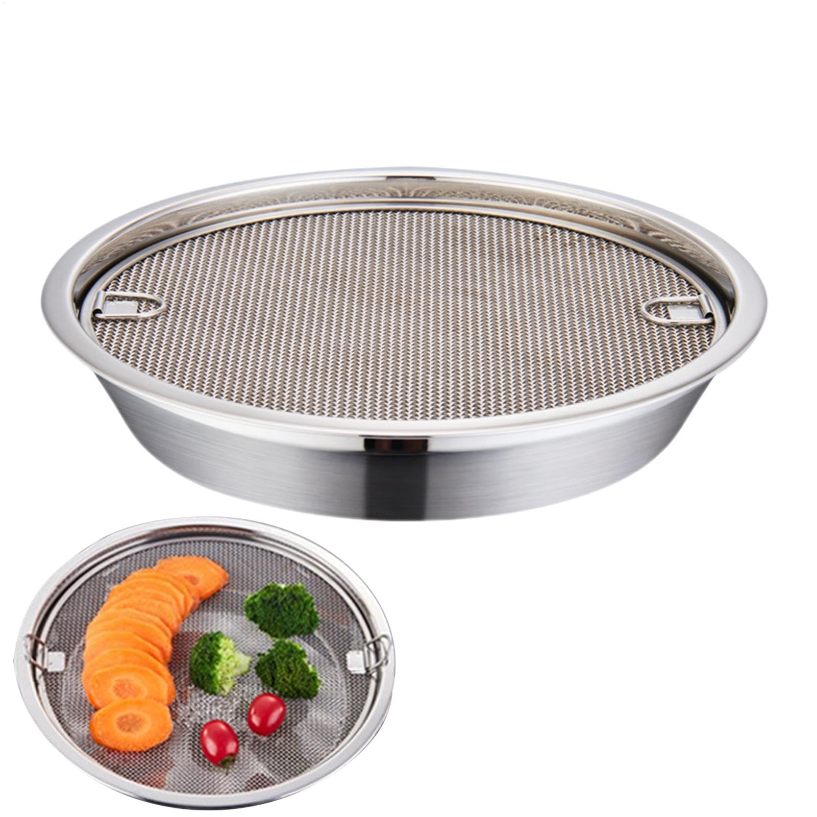 Plateau en acier inoxydable pour égoutter après cuisson durable
